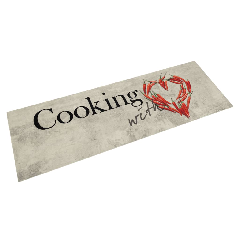 Kitchen Rug Washable Peper Cooking 45x150 cm Velvet - Casper Homes