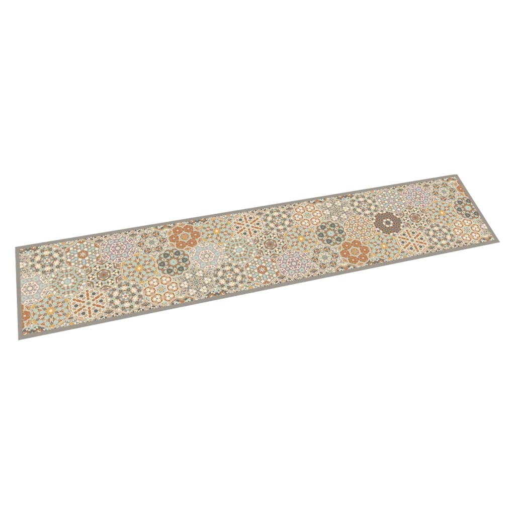 Kitchen Rug Washable Hexagon Pastel 60x300 cm Velvet - R and M Furniture