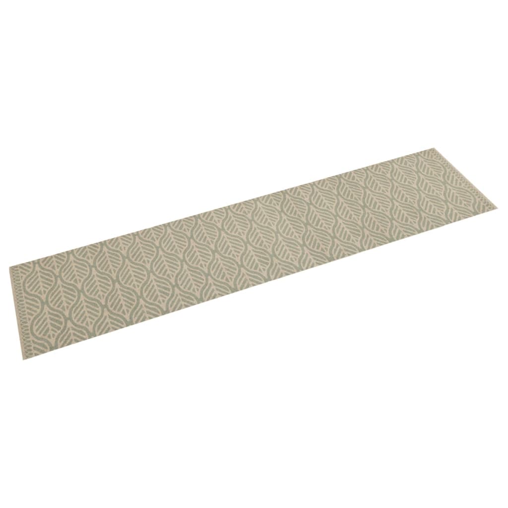 Kitchen Rug Washable Leaves 60x300 cm Velvet - Casper Homes