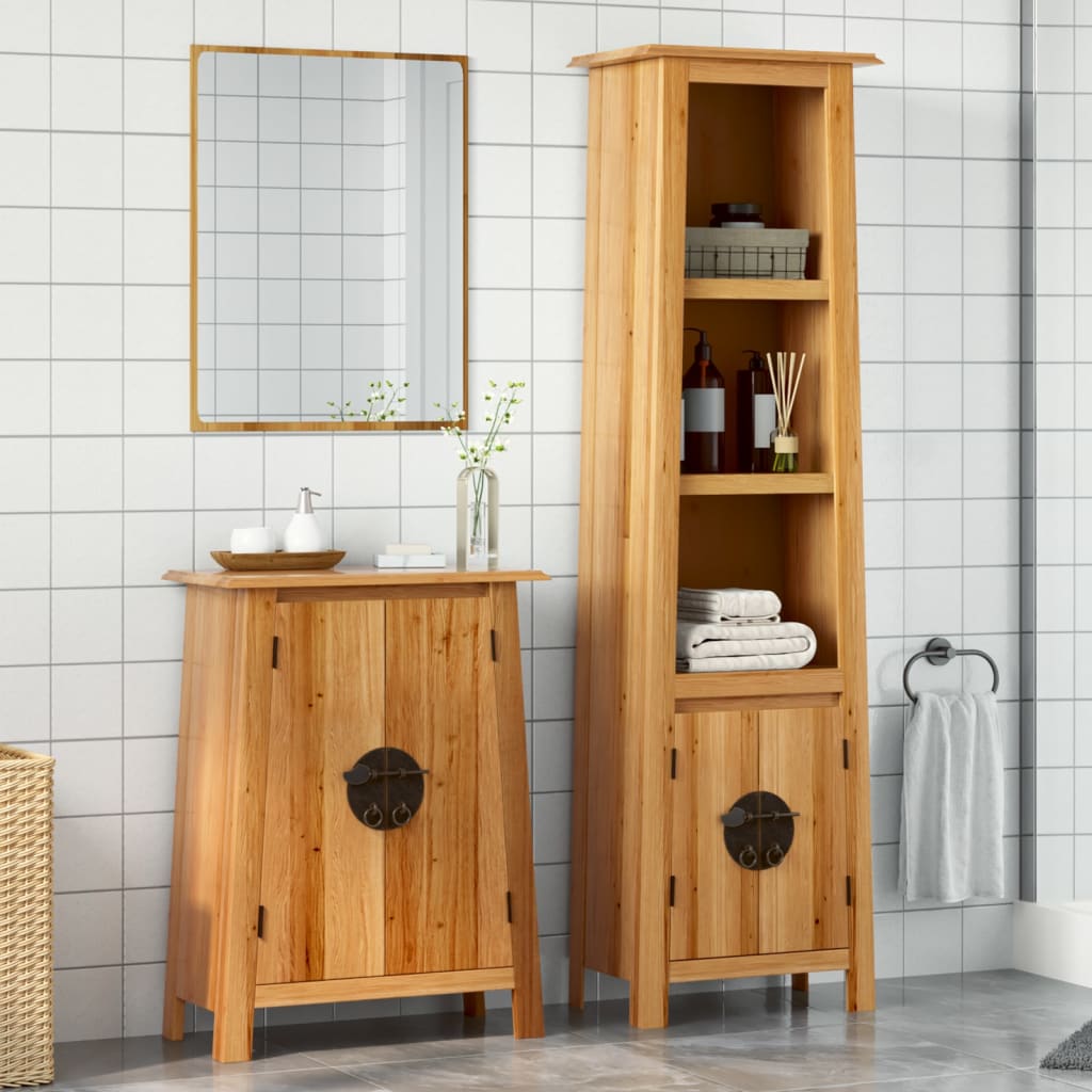 2 Piece Bathroom Furniture Set Solid Wood Pine - All Things Good