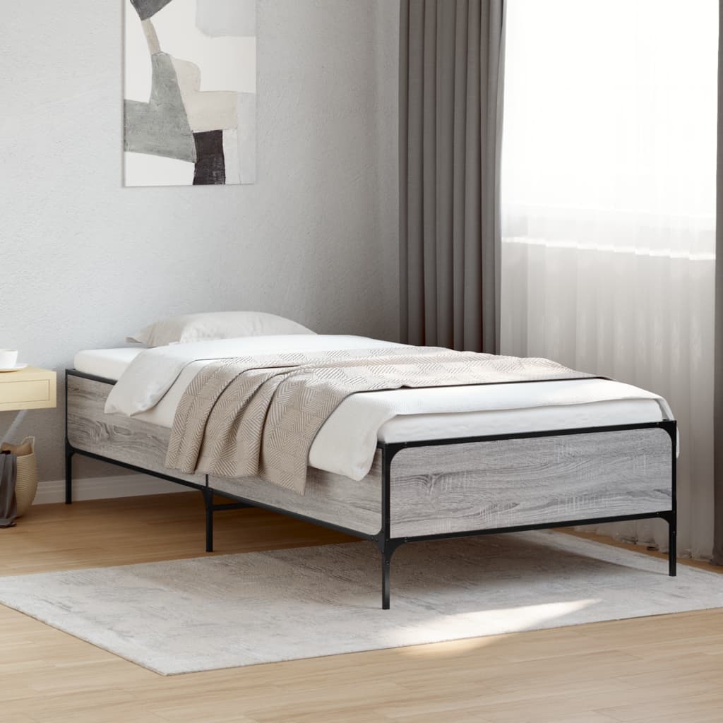 Bedframe Grey Sonoma 90x200cm - Merlin Deals