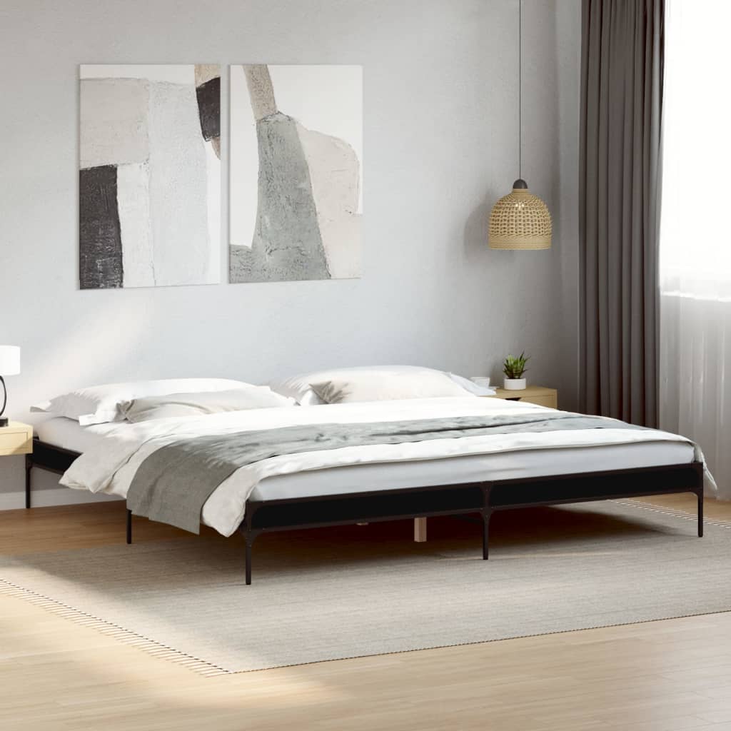 Bedframe Black 200x200cm - Design Hut