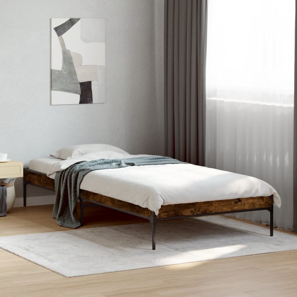 Bedframe Smoked Oak 100x200cm - Brittle & Co