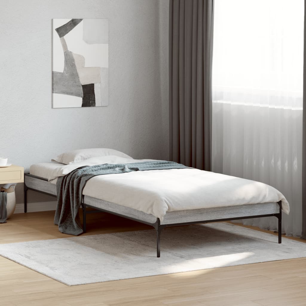 Bedframe Grey Sonoma 90x200cm - Brittle & Co