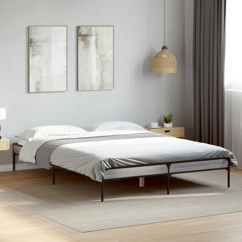 Bedframe Grey Sonoma 120x190cm Small Double - Casper Homes