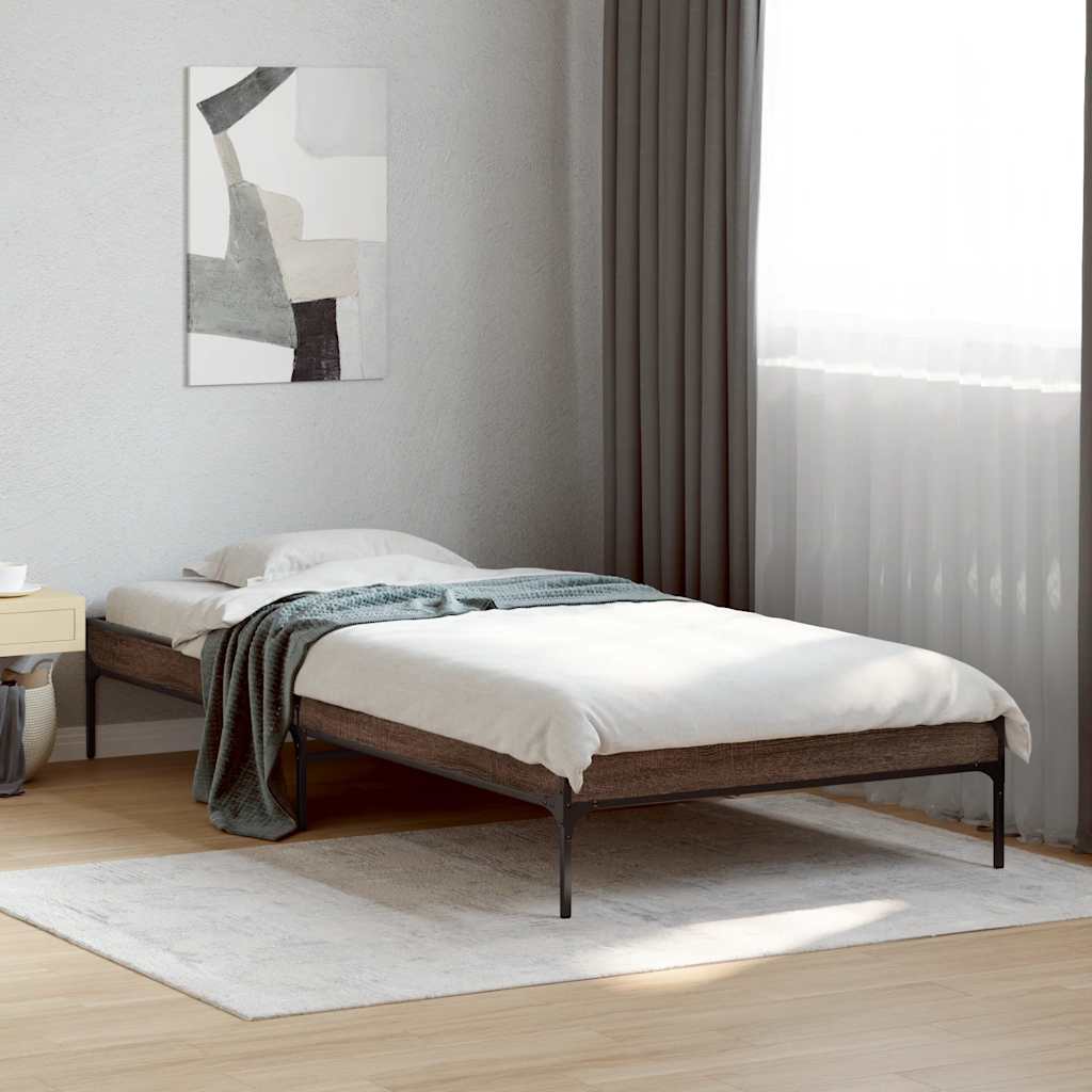 Bedframe Brown Oak 75x190cm Small Single - Casper Homes