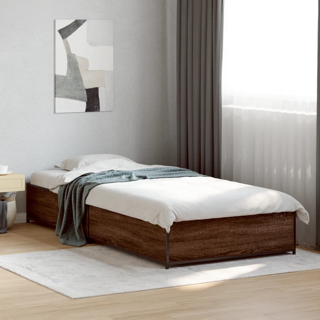 Bedframe Brown Oak 90x190cm Single - All Things Good