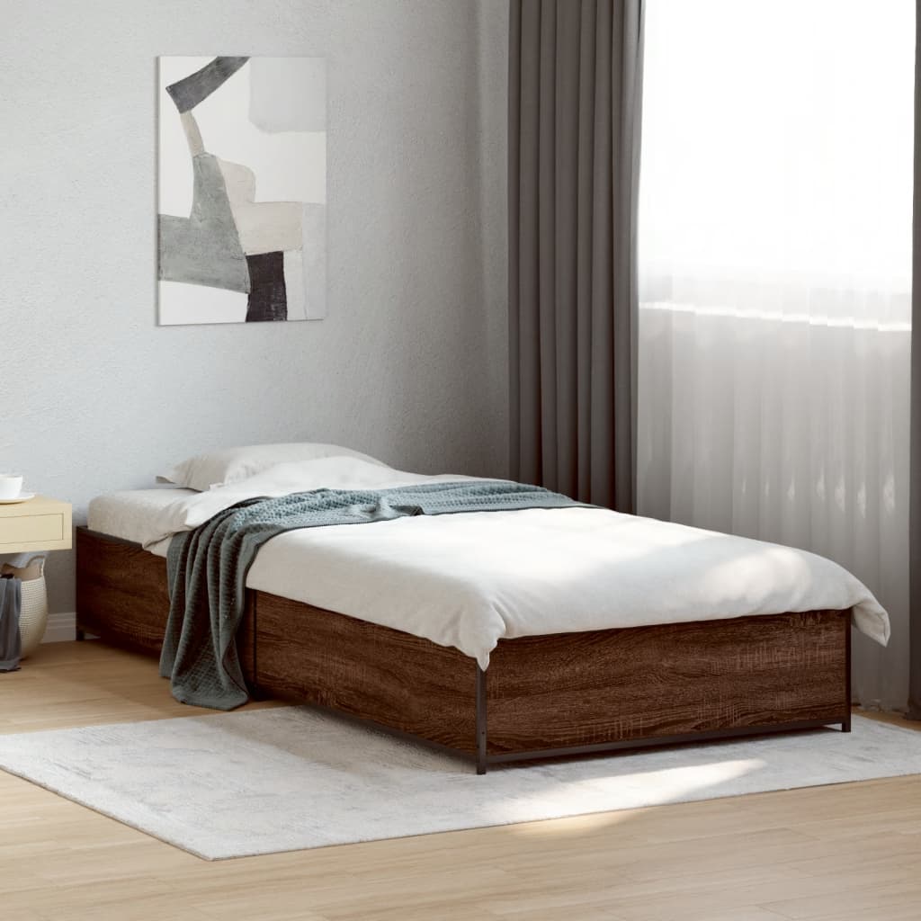 Bedframe Brown Oak 75x190cm Small Single - The Home Maker