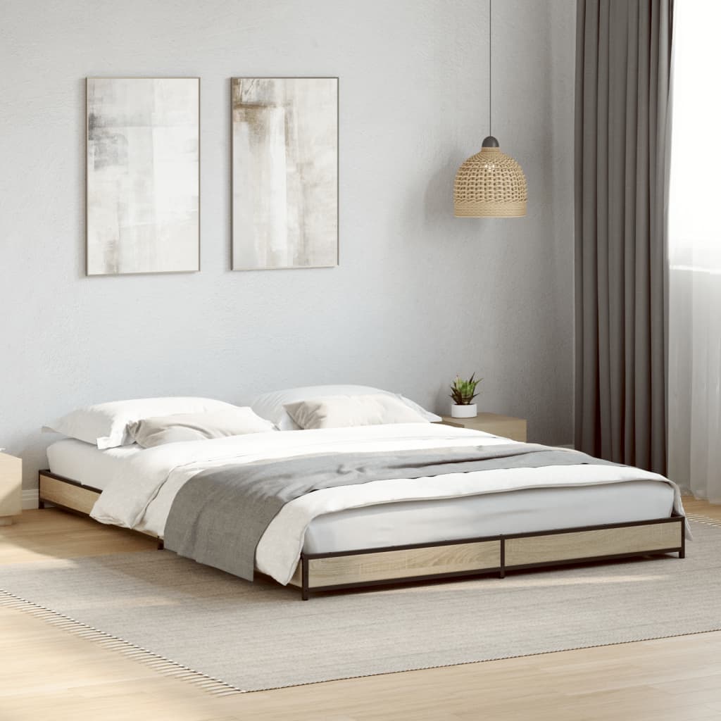 Bedframe Sonoma Oak 120x200cm - Merlin Deals