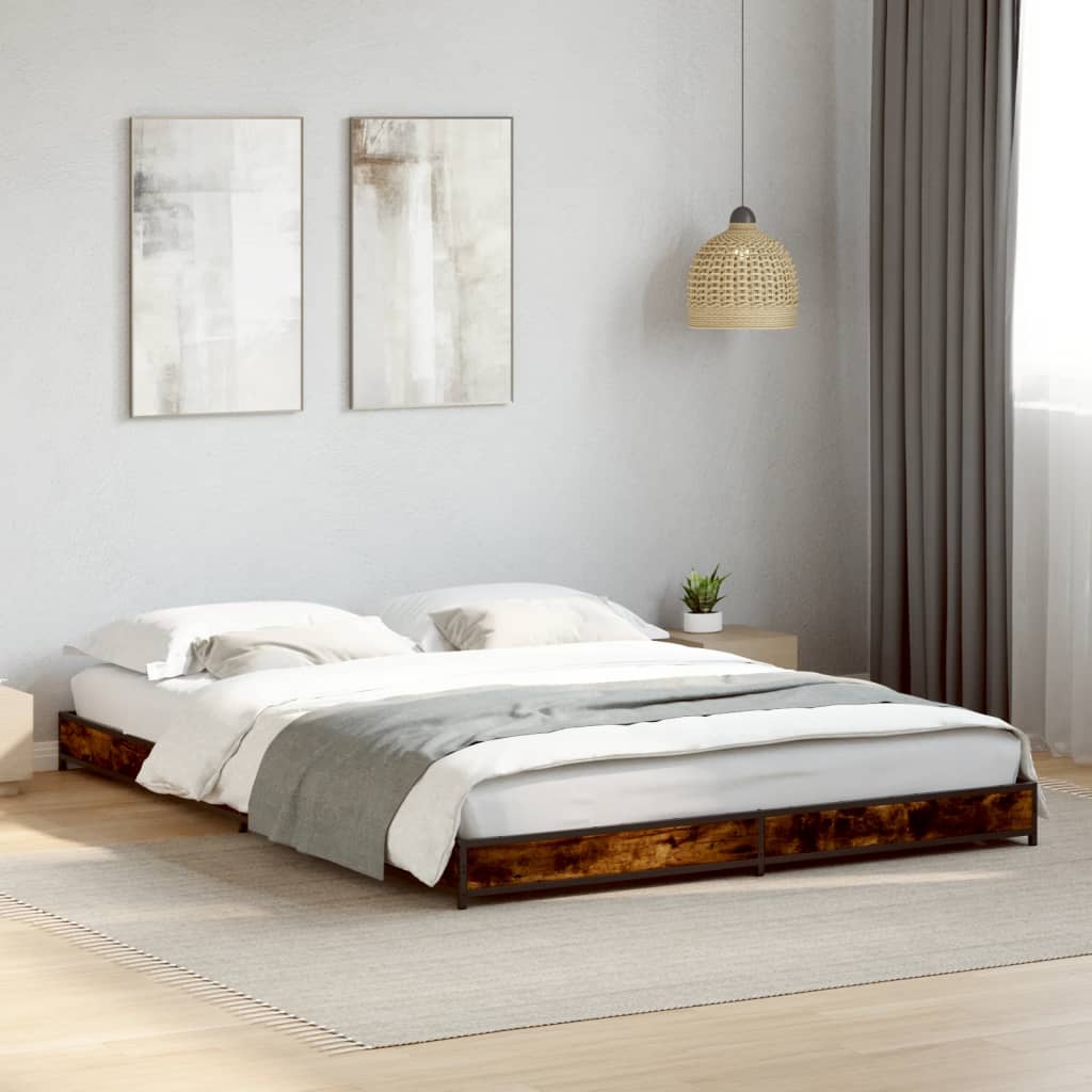 Bedframe Smoked Oak 120x200cm - Design Hut