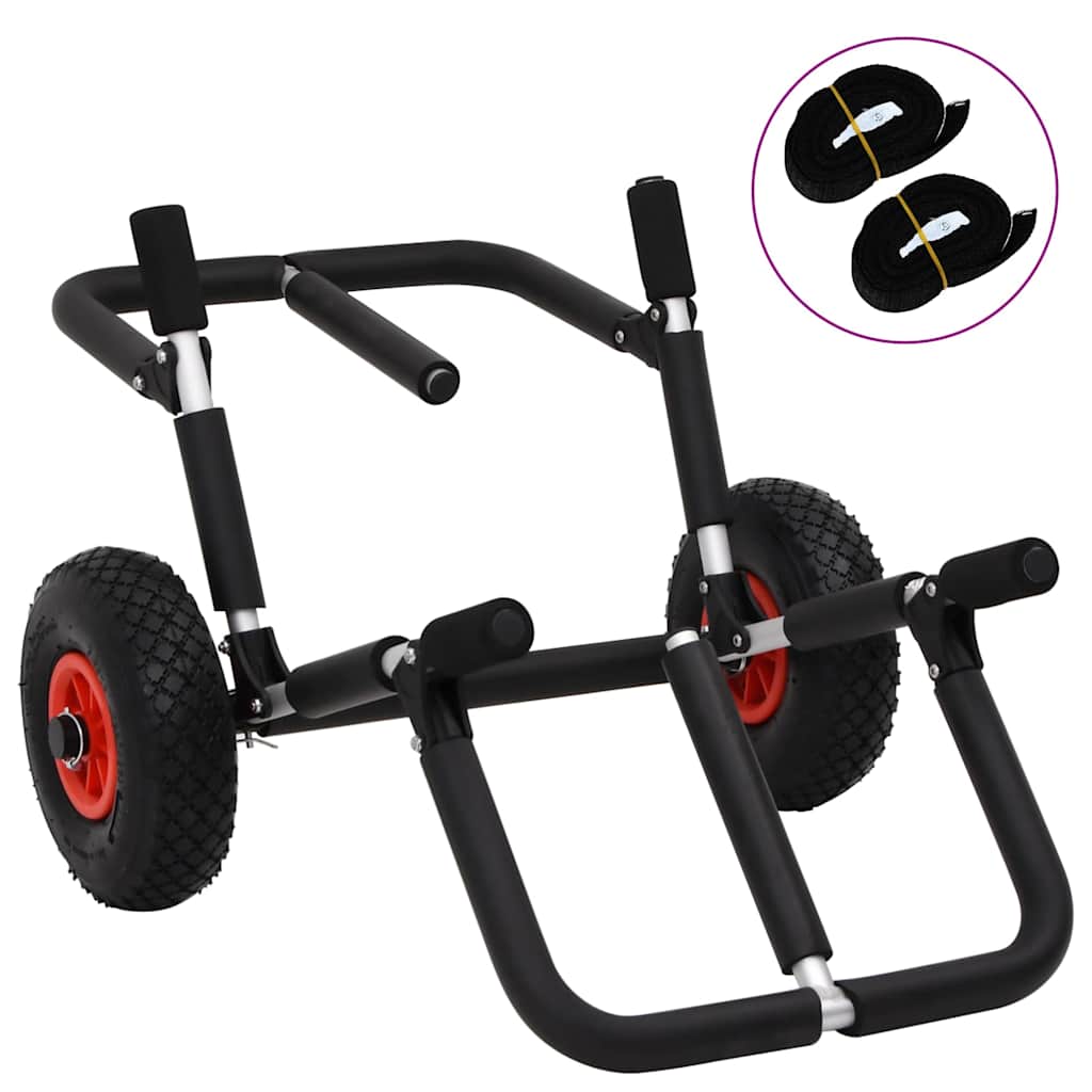 SUP Trolley for 2 Surfboards Foldable 90 kg Aluminium - Design Hut