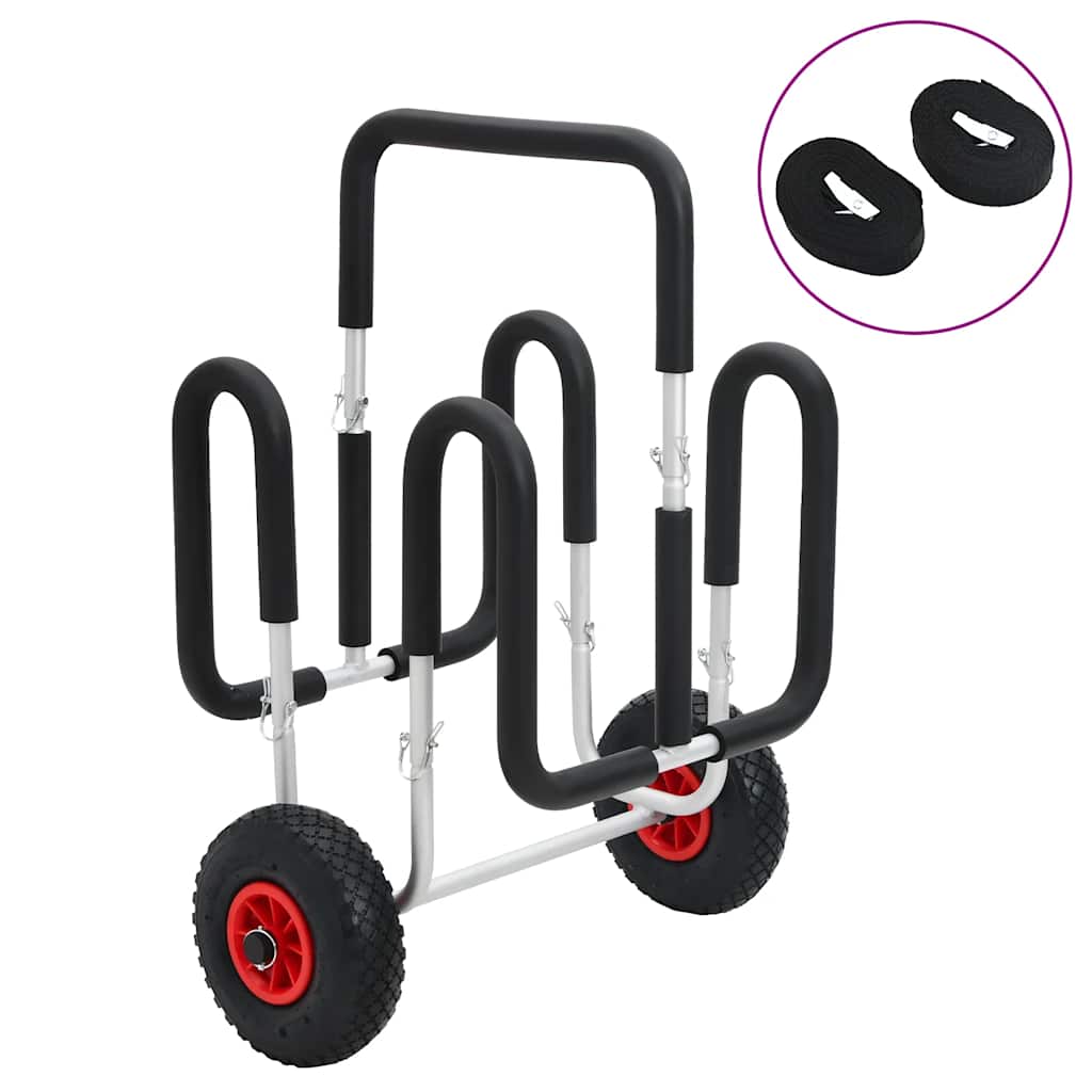 SUP Trolley for 2 Surfboards 90 kg Aluminium - Design Hut