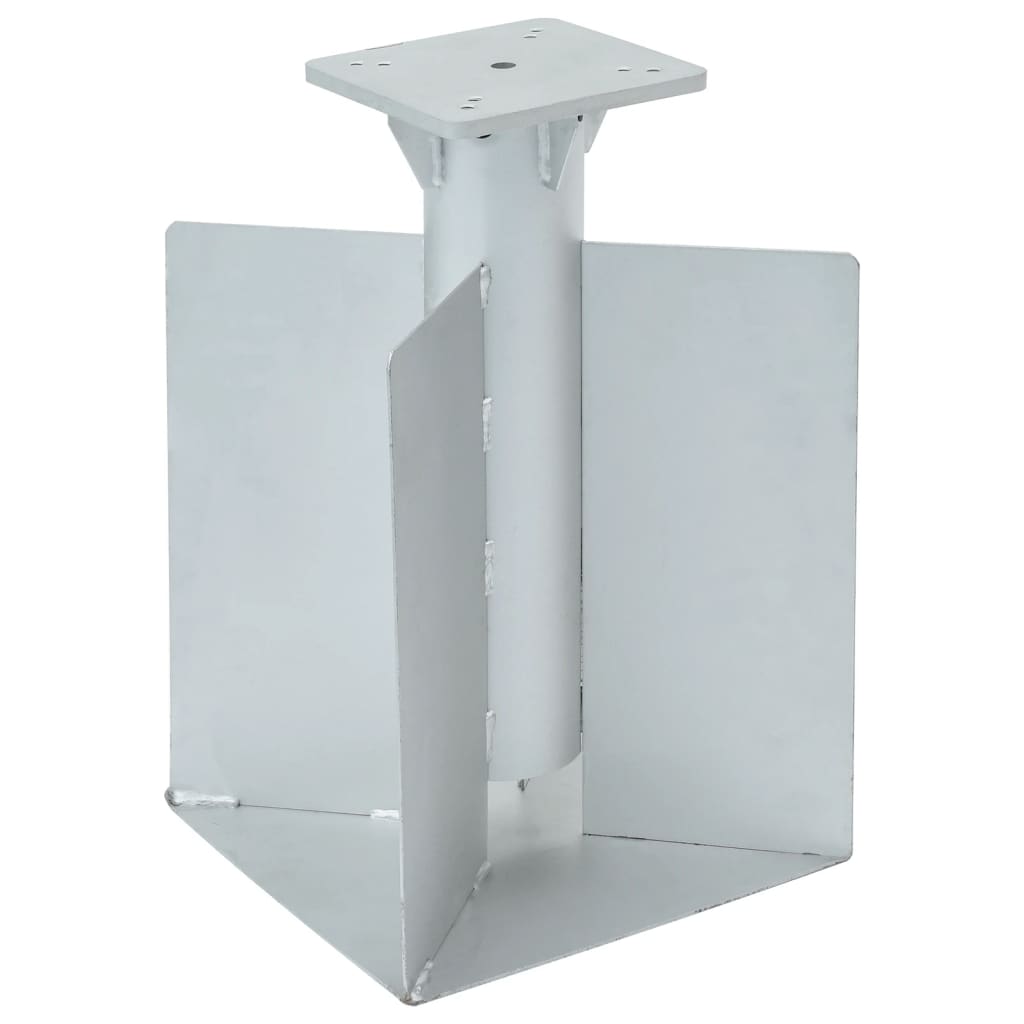In-Ground Parasol Base Silver 27.5x27.5x45 cm Steel - All Things Good