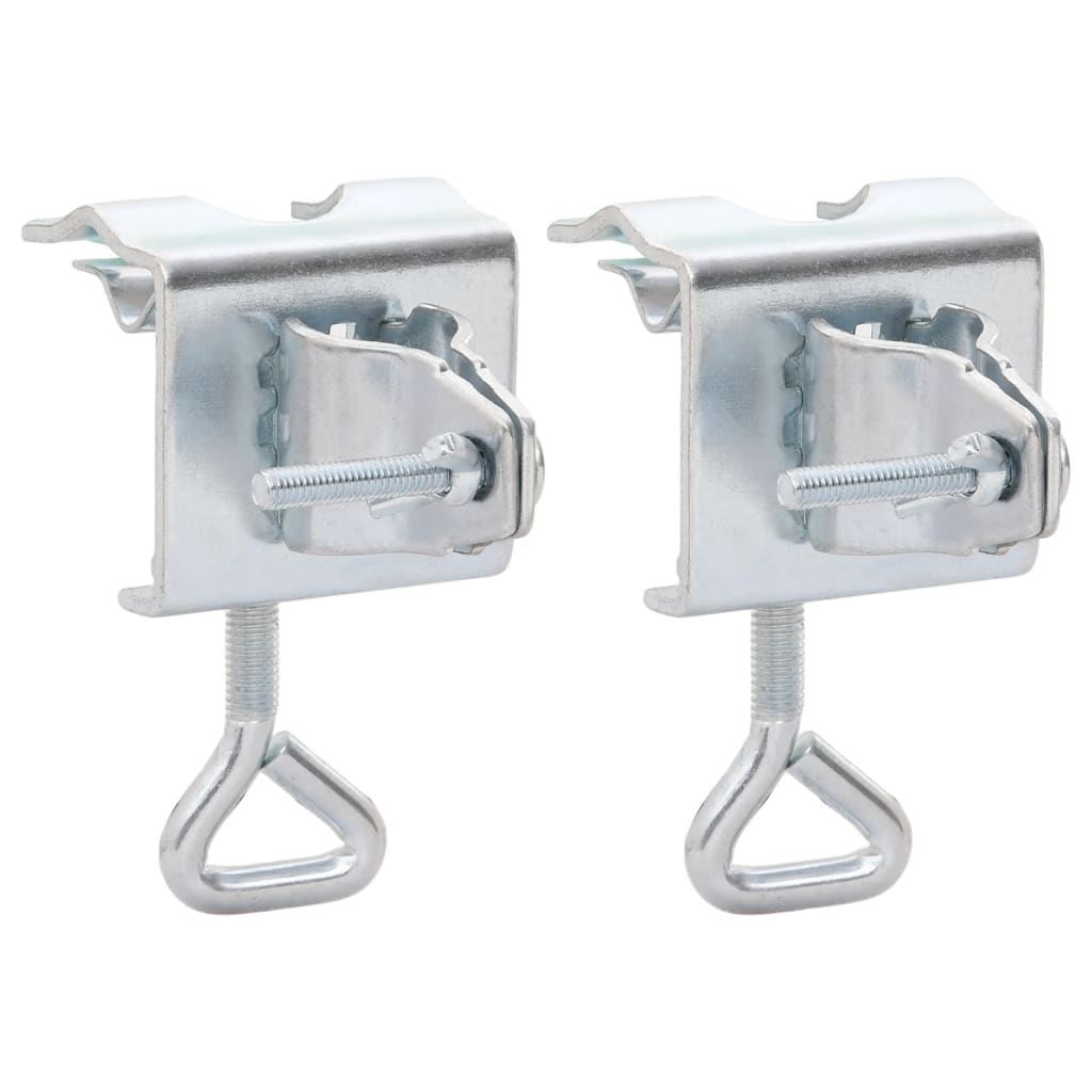 Umbrella Clamps for Balcony 2 pcs 32 mm Galvanised Steel - Charlotte Dunes