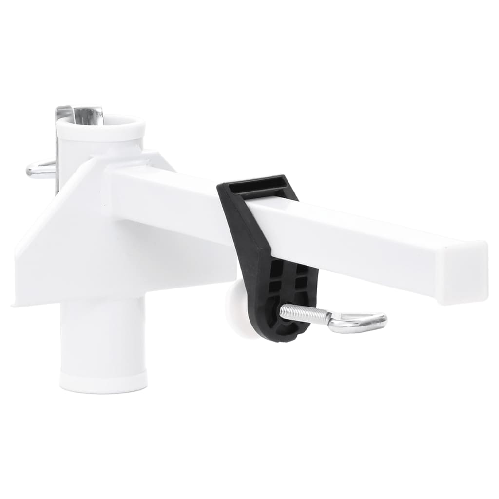 Umbrella Clamp for Balcony White 38 mm Steel - Charlotte Dunes