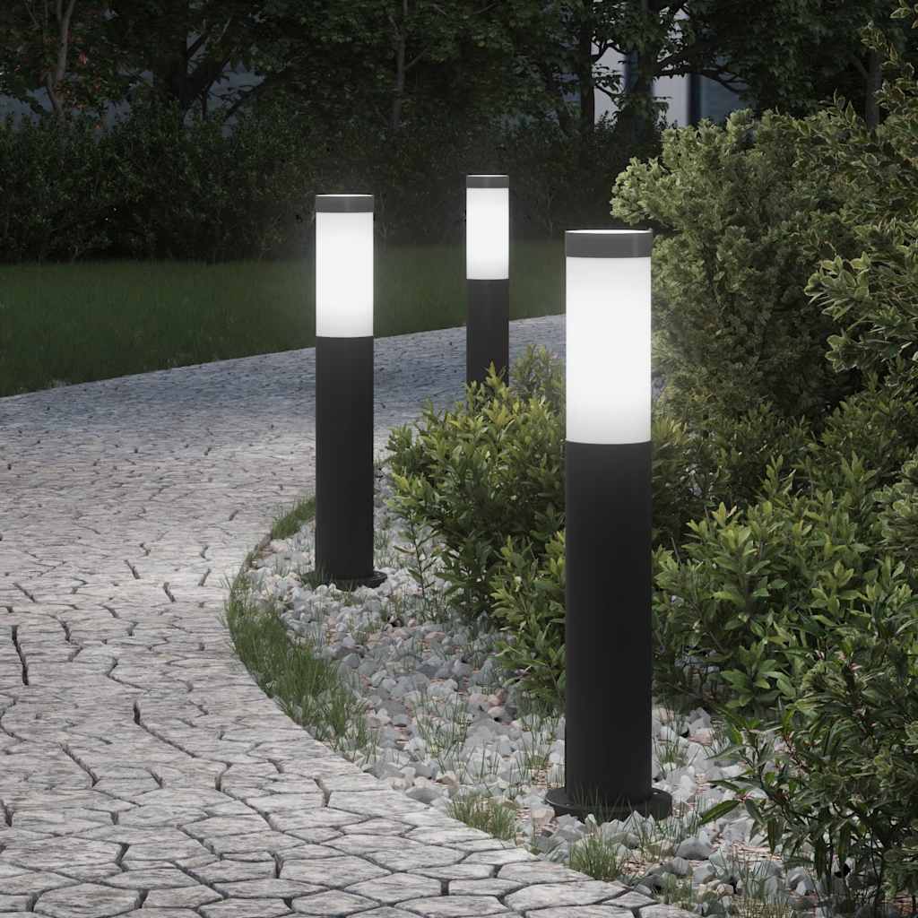 TONGLEN Bollard Lights 3pcs 50 cm Stainless IP44 Steel - Design Hut