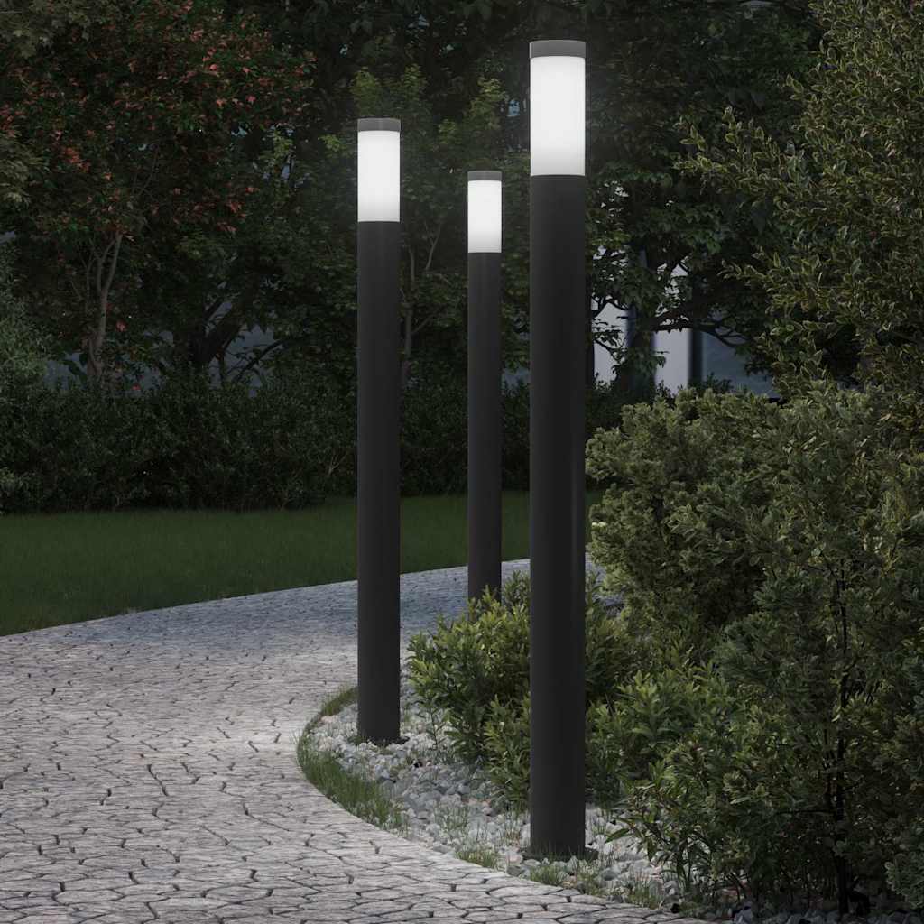 TONGLEN Bollard Lights 3pcs 110 cm Stainless IP44 Steel - Design Hut