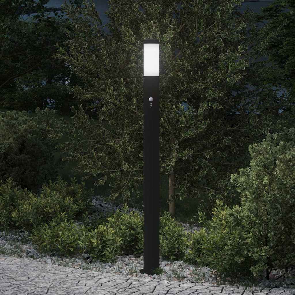 TONGLEN Bollard Light with Sensor 110 cm Stainless IP44 Steel - Design Hut