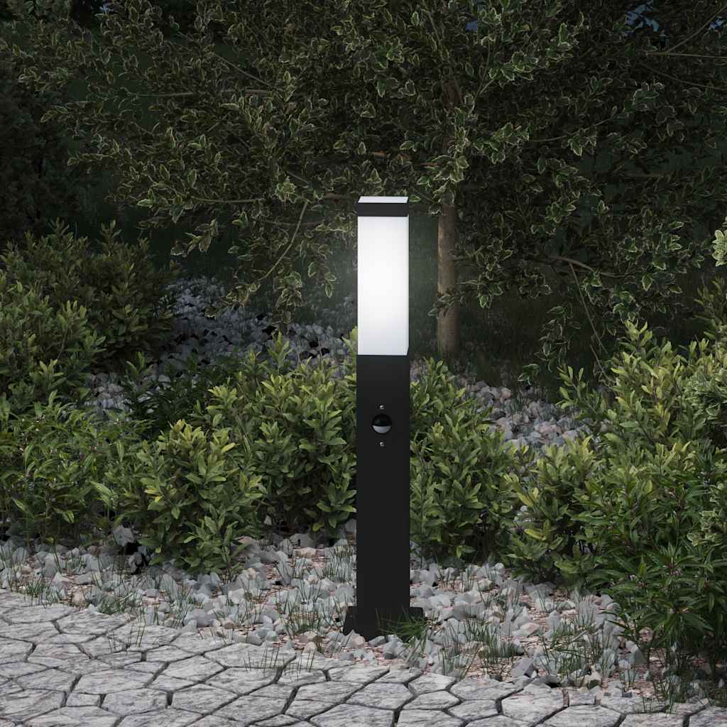 TONGLEN Bollard Light with Sensor 50 cm IP44 - Black - Design Hut