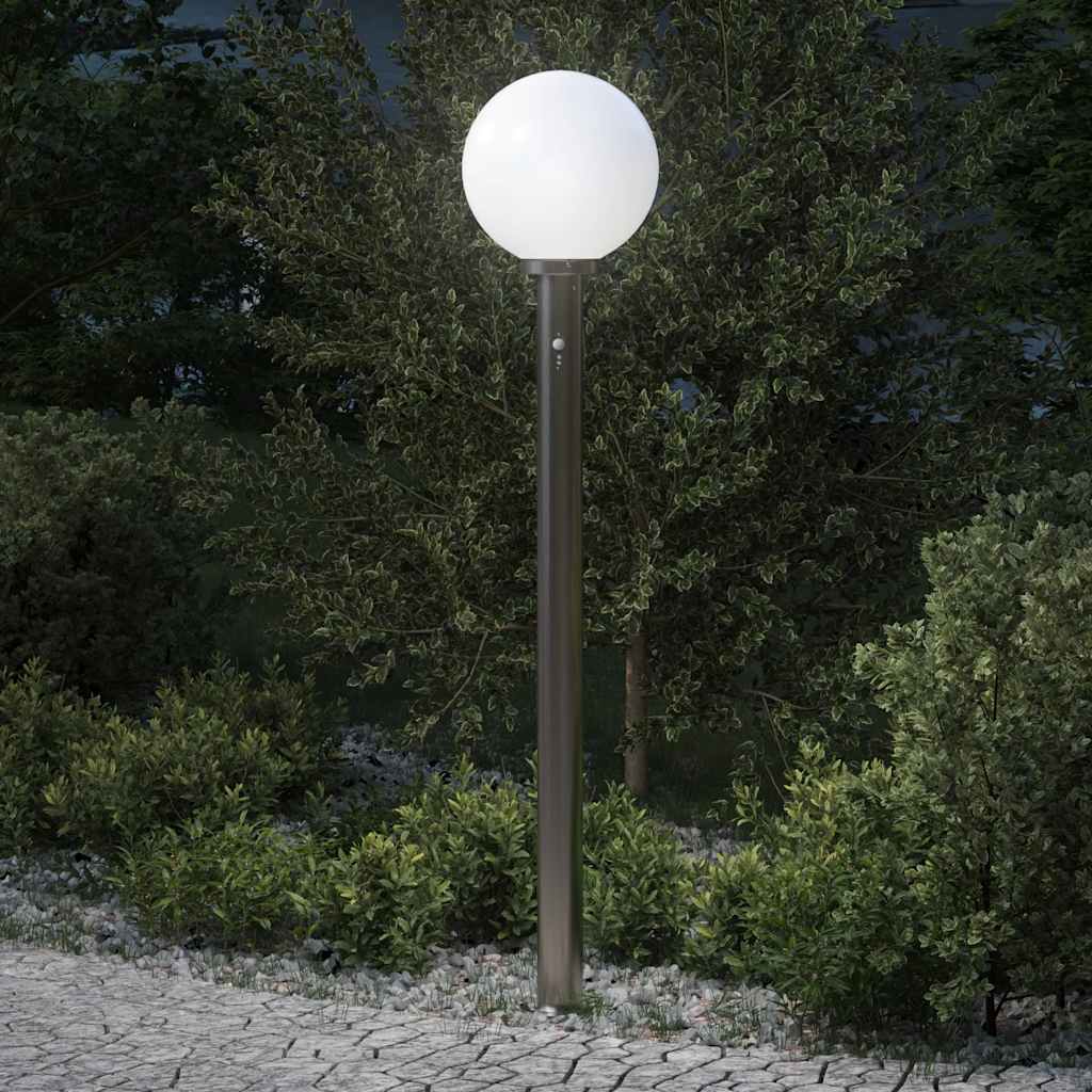 TONGLEN Bollard Light with Sensor 120 cm Stainless IP44 Steel - Design Hut