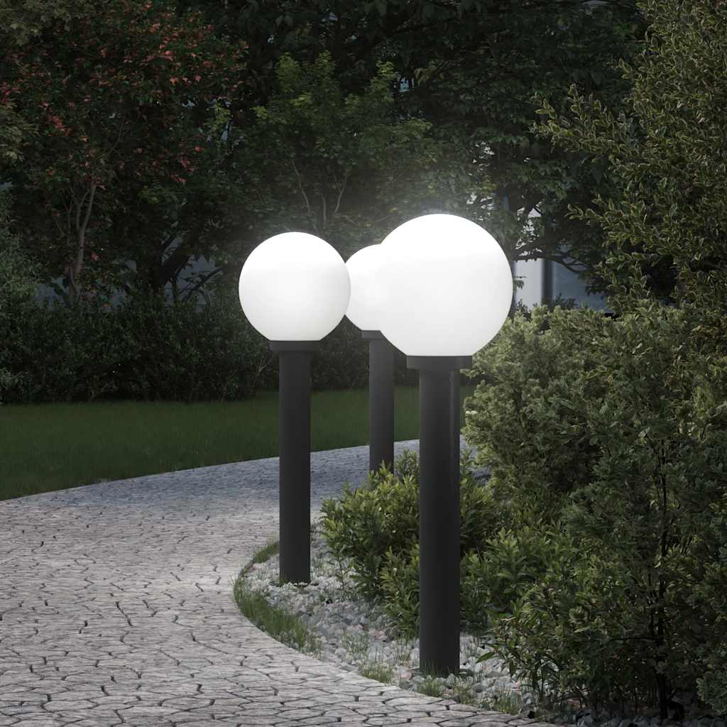 TONGLEN Bollard Lights 3 pcs 80 cm IP44 - Black - Design Hut