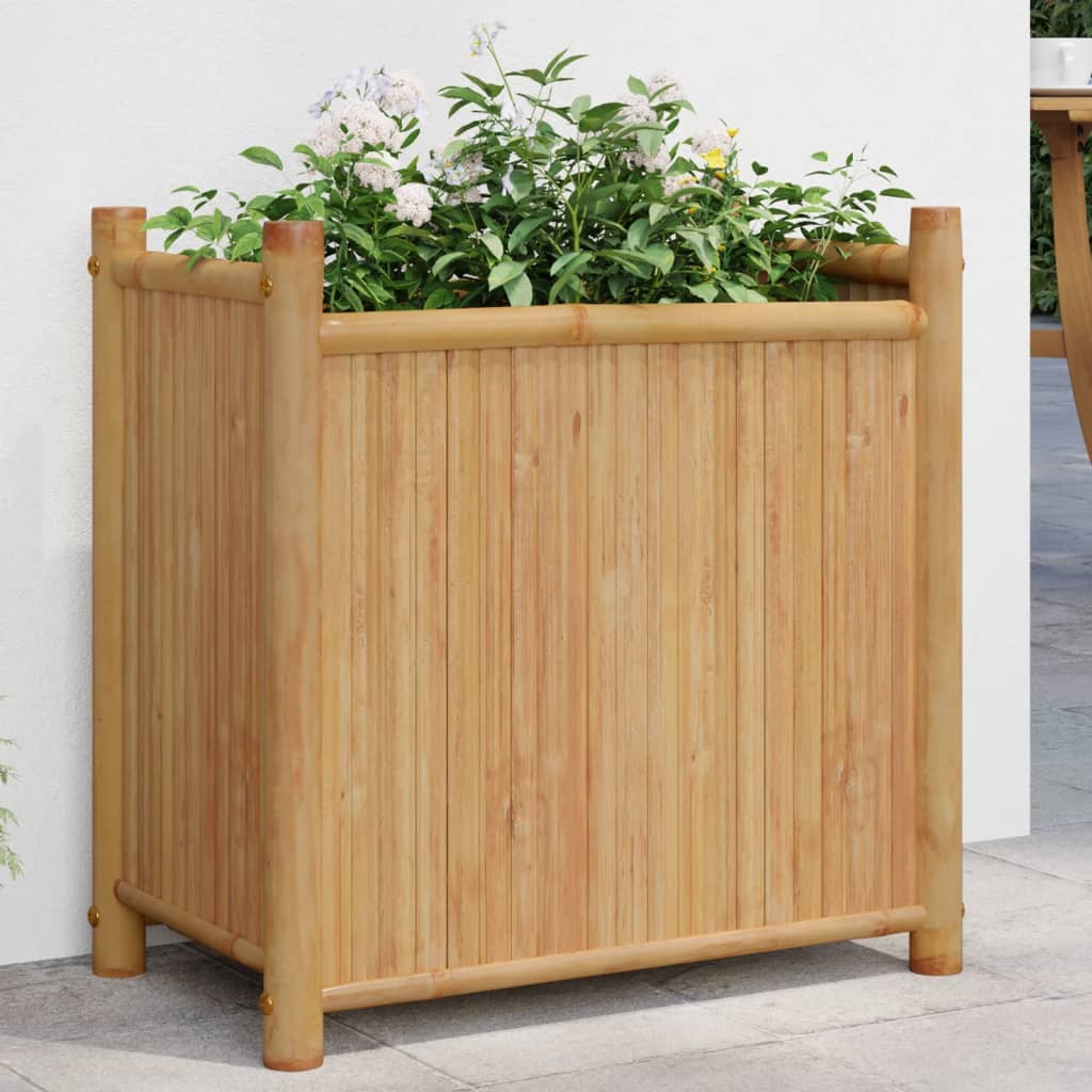 Planter 50x30x50 cm Bamboo - Discount Dealers