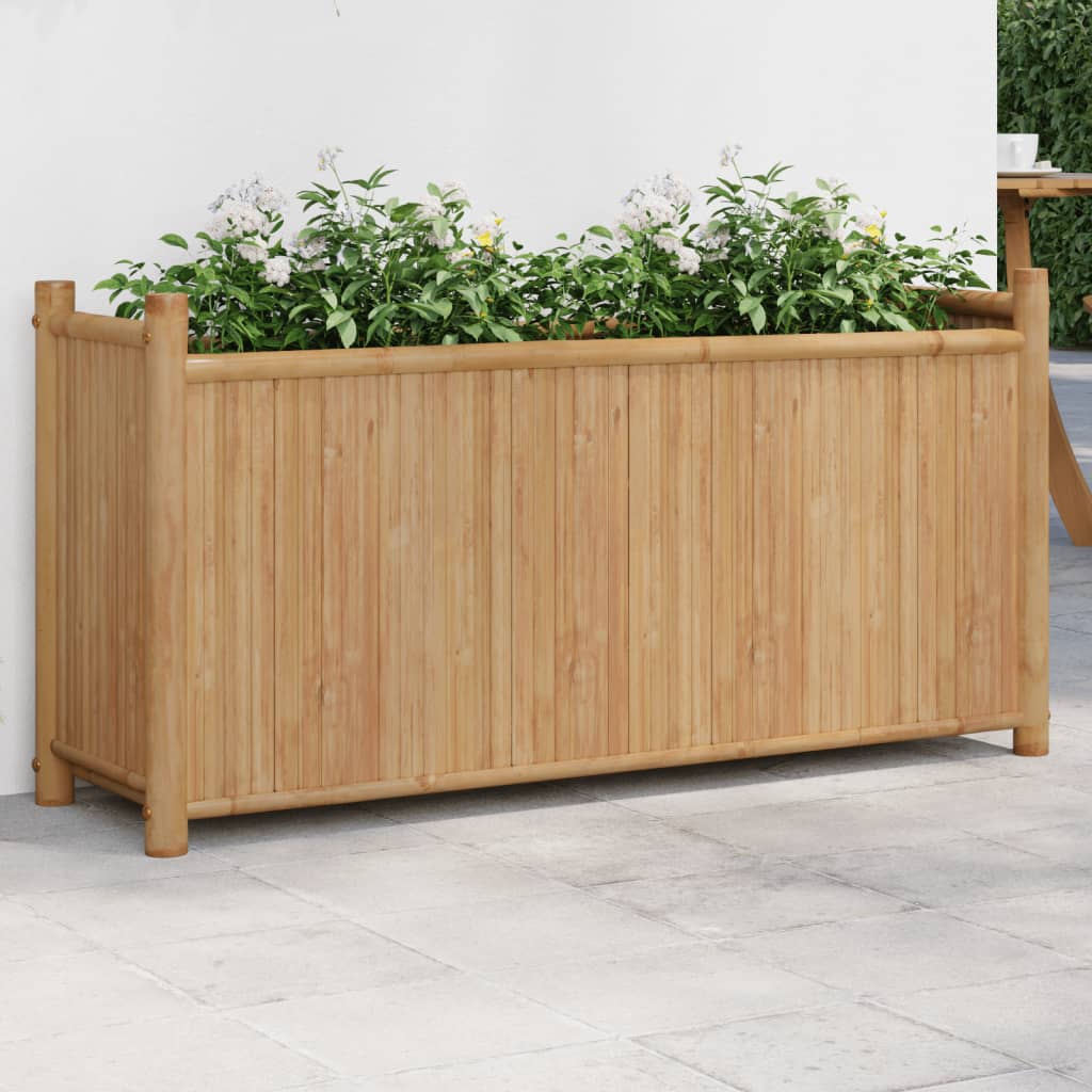 Planter 100x30x50 cm Bamboo - Direct Imports