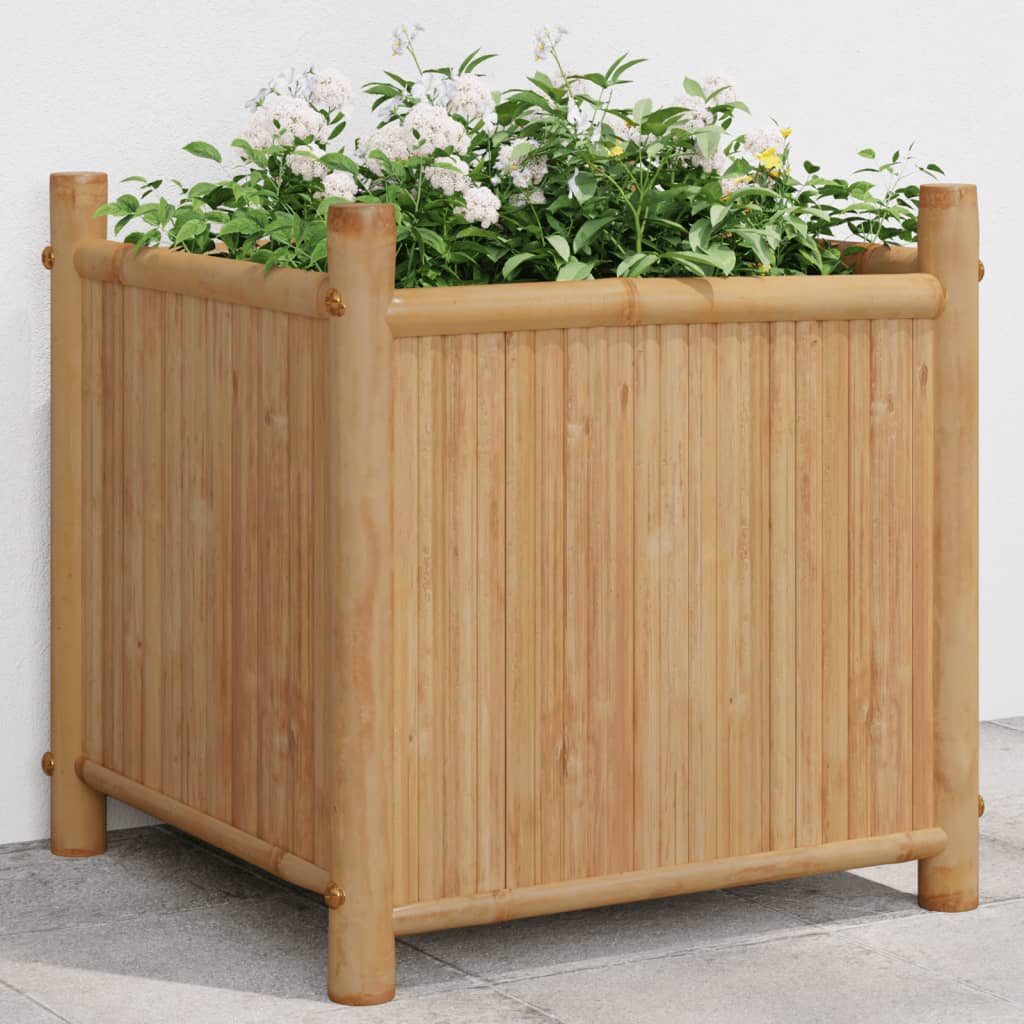 Planter 40x40x40 cm Bamboo - Design Hut