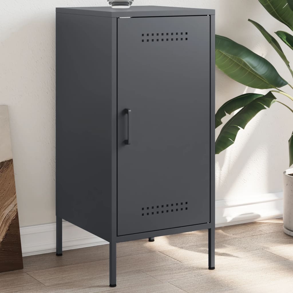 Sideboard Anthracite 36x39x79 cm Steel - The Home Maker