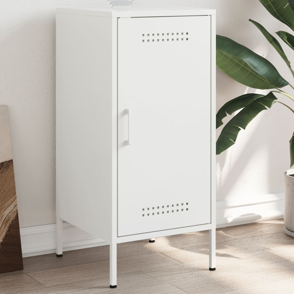 Sideboard White 36x39x79 cm Steel - Decor Base