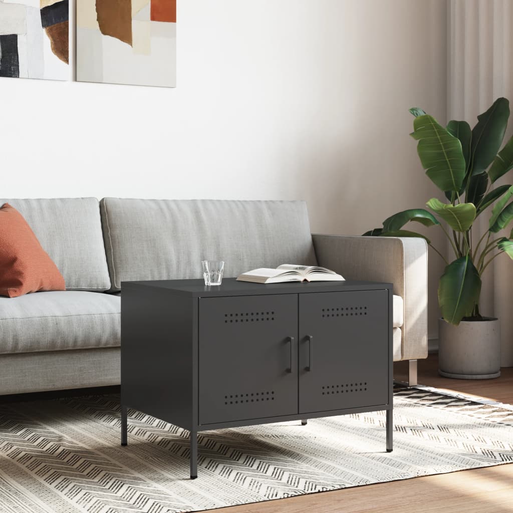 Coffee Table Black 68x50x50.5 cm Steel - Discount Dealers