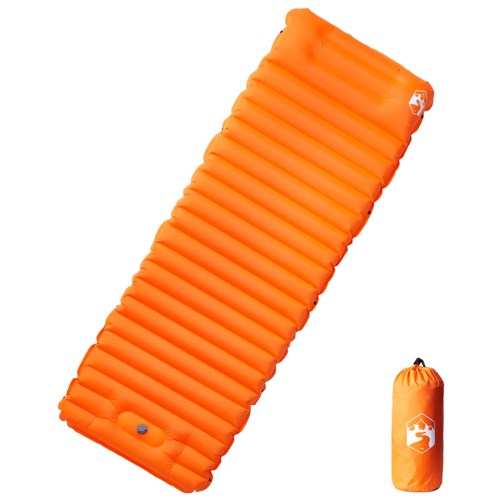 Self Inflating Camping Mattress with Pillow 1-Person Orange - Casper Homes