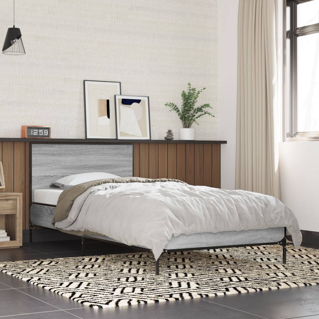 Bedframe Grey Sonoma 90x200cm - Direct Imports