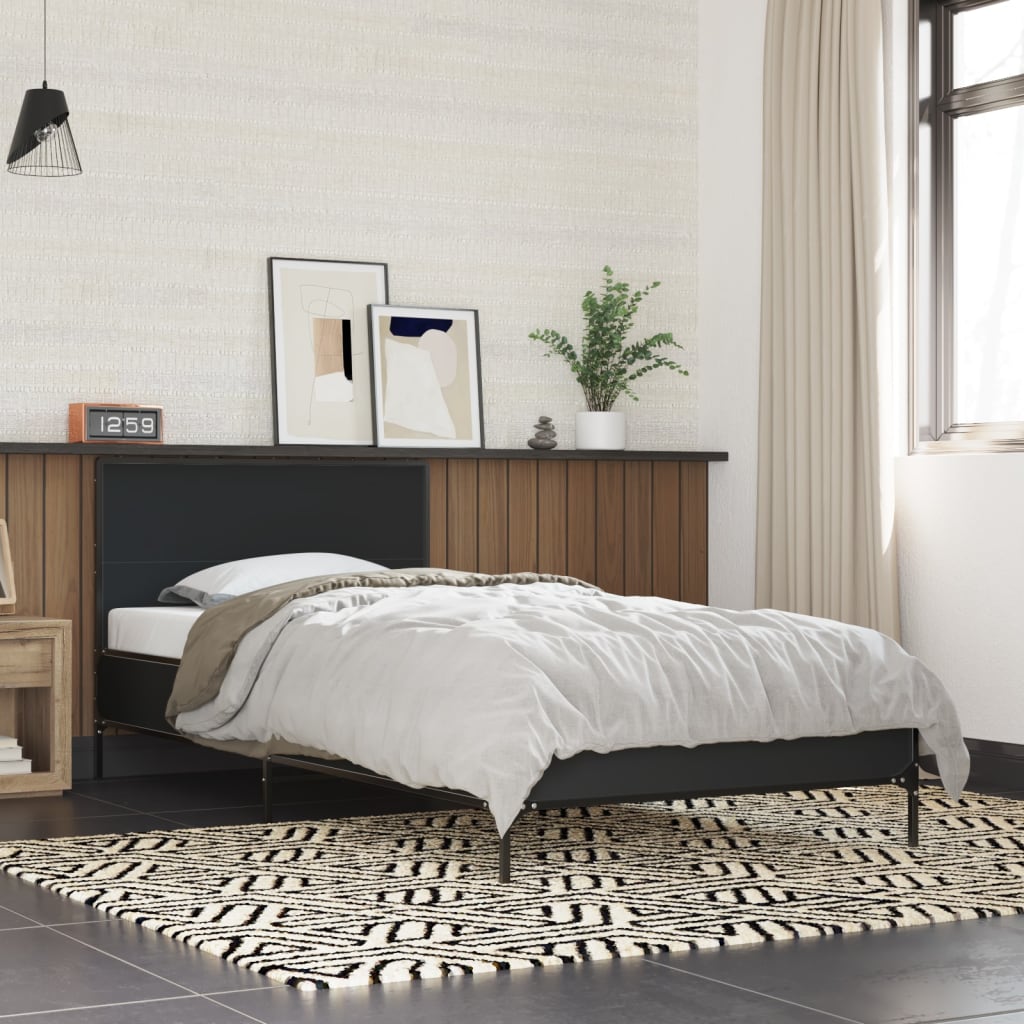 Bedframe Black 75x190cm Small Single - Merkel Designers