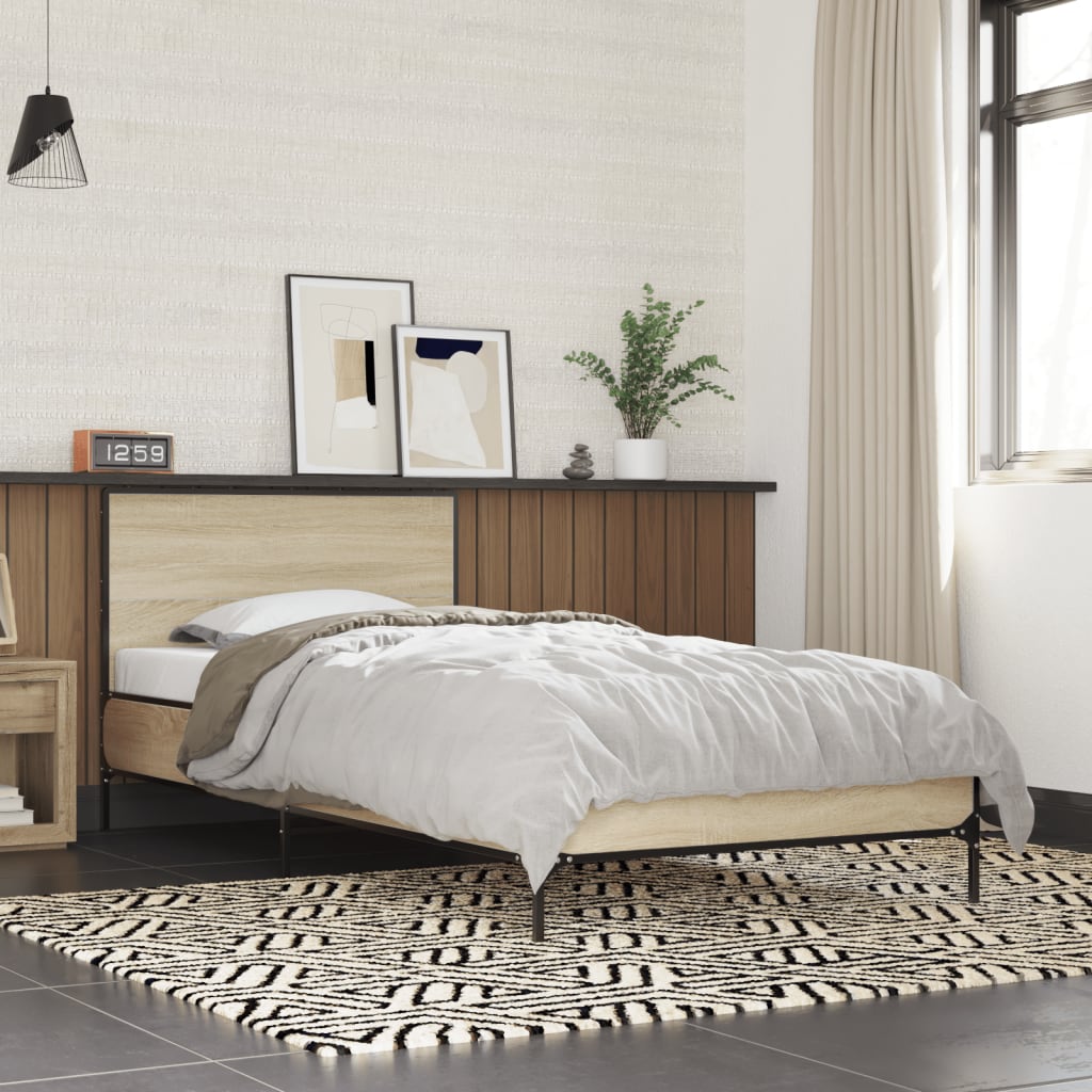 Bedframe Sonoma Oak 75x190cm Small Single - Design Hut