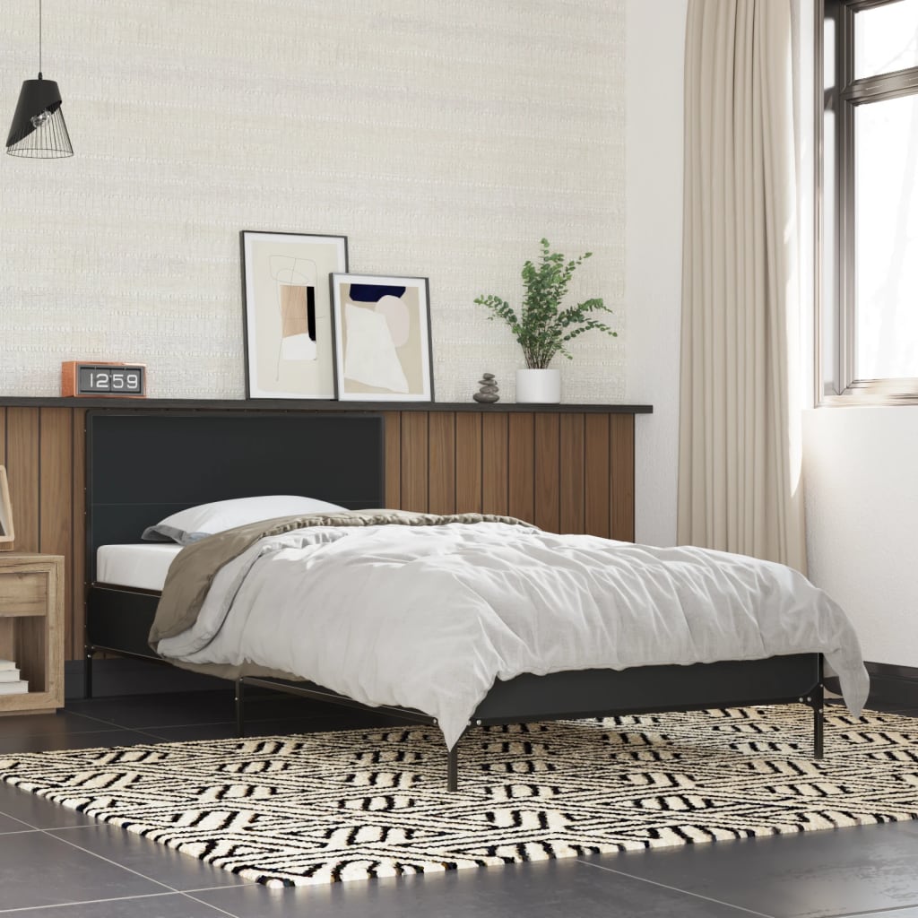 Bedframe Black 90x190cm Single - The Home Maker