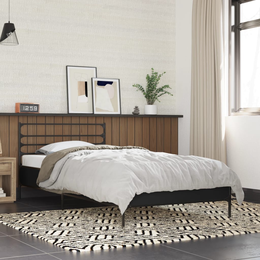 Bedframe Black 90x200cm - Unbeatable Bargains