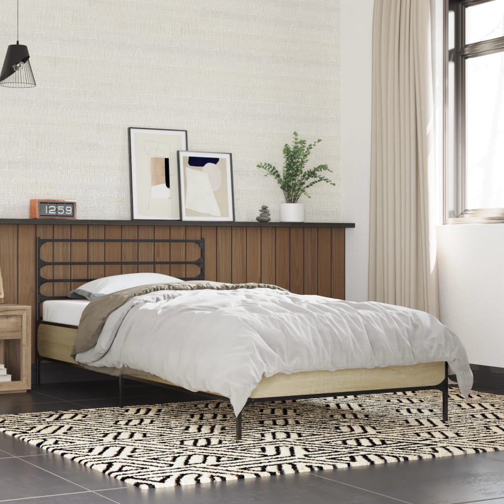 Bedframe Sonoma Oak 90x200cm - Charlotte Dunes