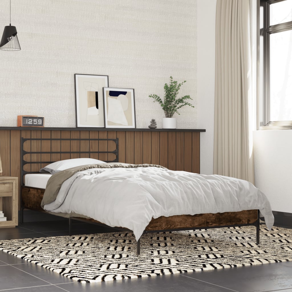 Bedframe Smoked Oak 75x190cm Small Single - Sid & Sam