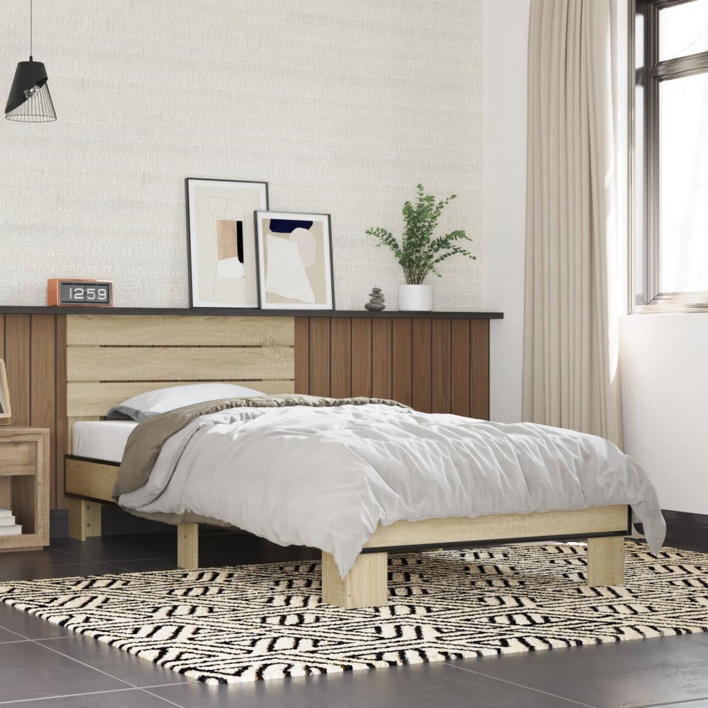 Bedframe Sonoma Oak 90x200cm - Sid & Sam