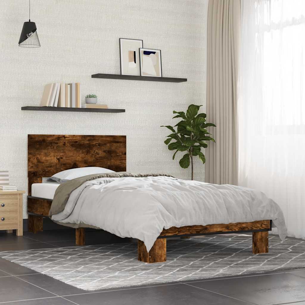 Bedframe Smoked Oak 90x200cm - Casper Homes