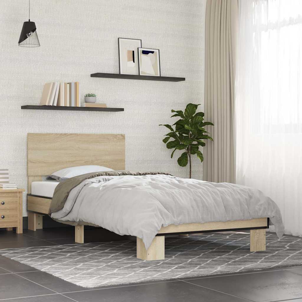 Bedframe Sonoma Oak 75x190cm Small Single - Merkel Designers