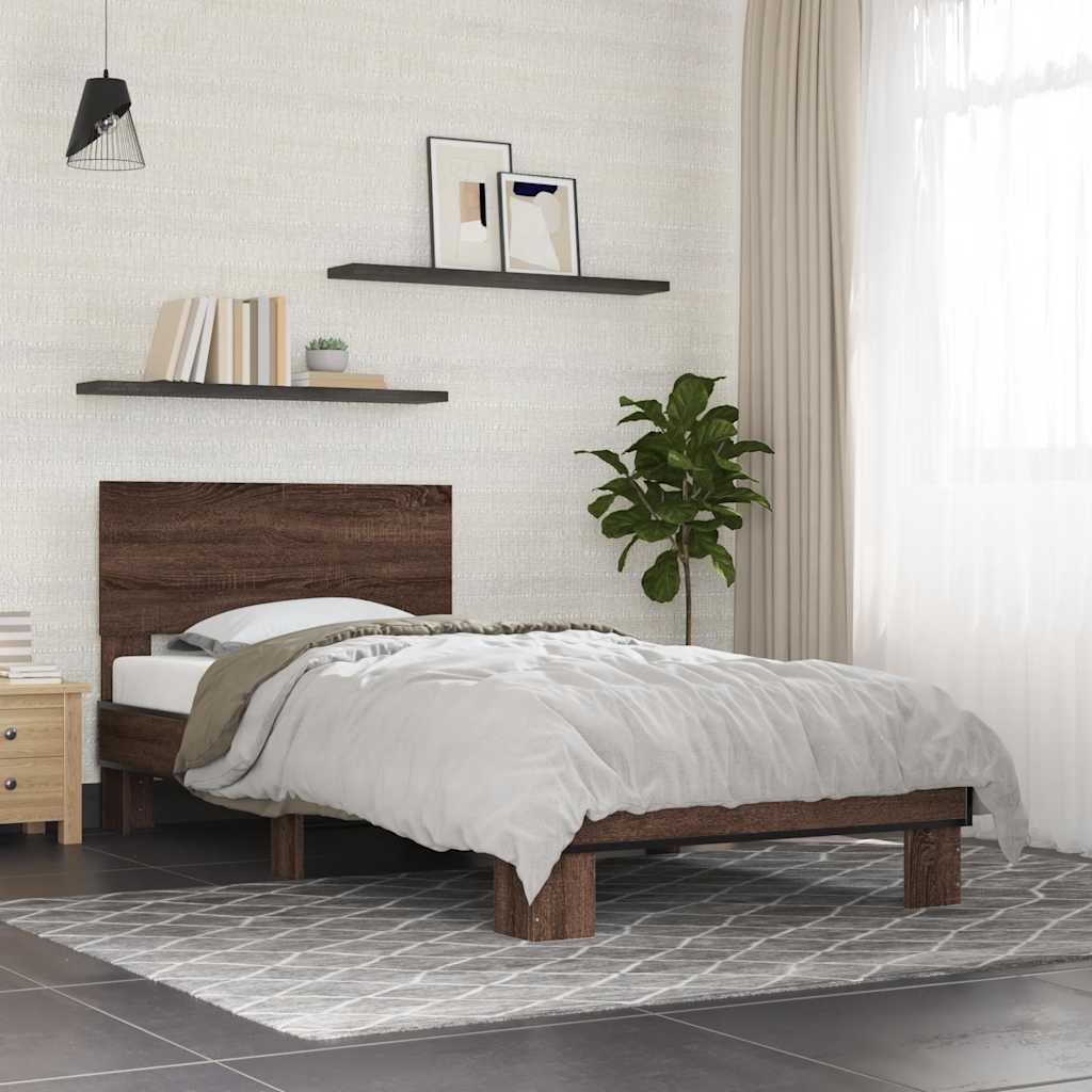 Bedframe Brown Oak 90x190cm Single - Decor Base