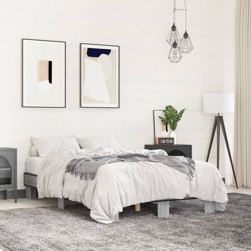Bedframe Grey Sonoma 140x200cm - Charlotte Dunes