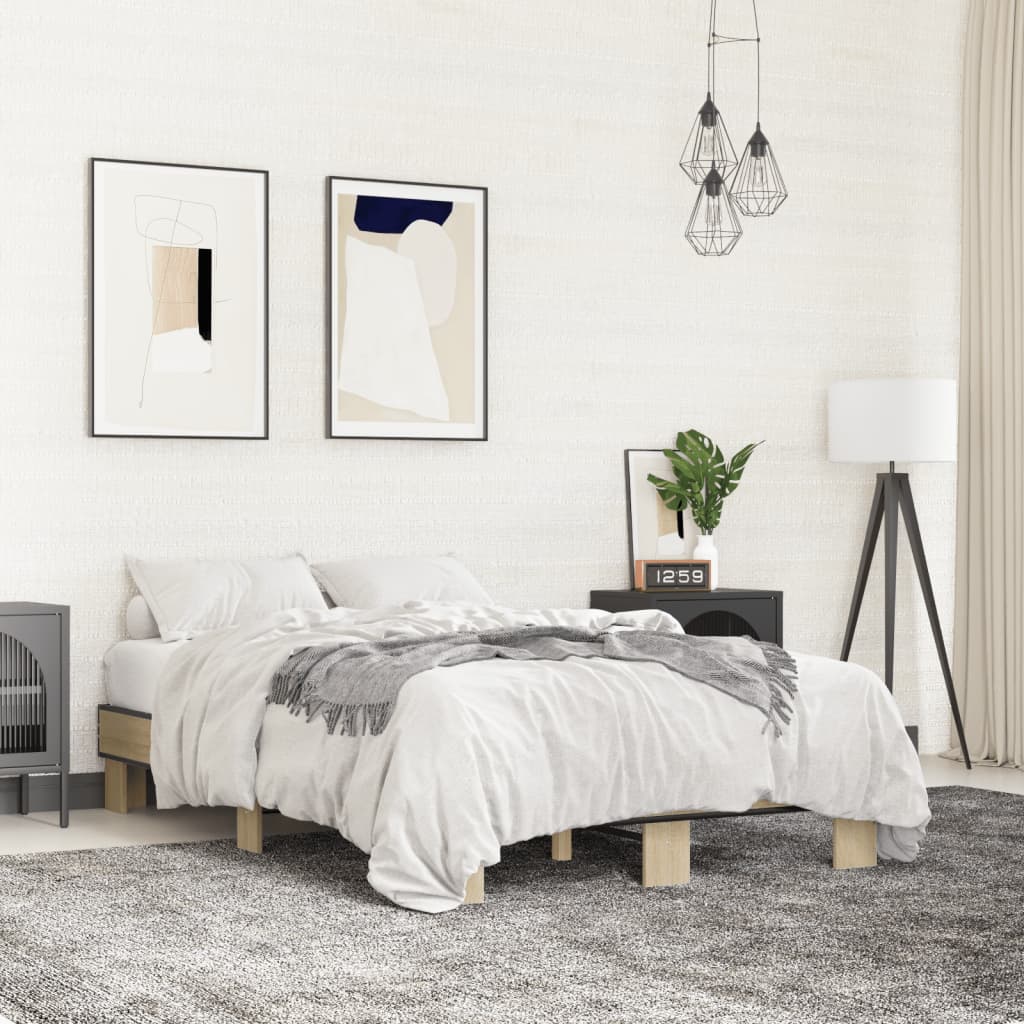 Bedframe Sonoma Oak 120x200cm - Design Hut