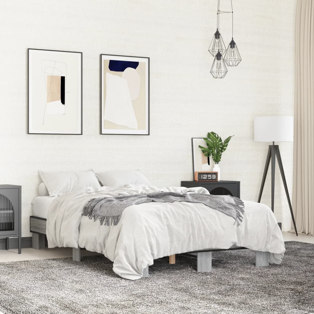 Bedframe Grey Sonoma 120x200cm - Decor Base