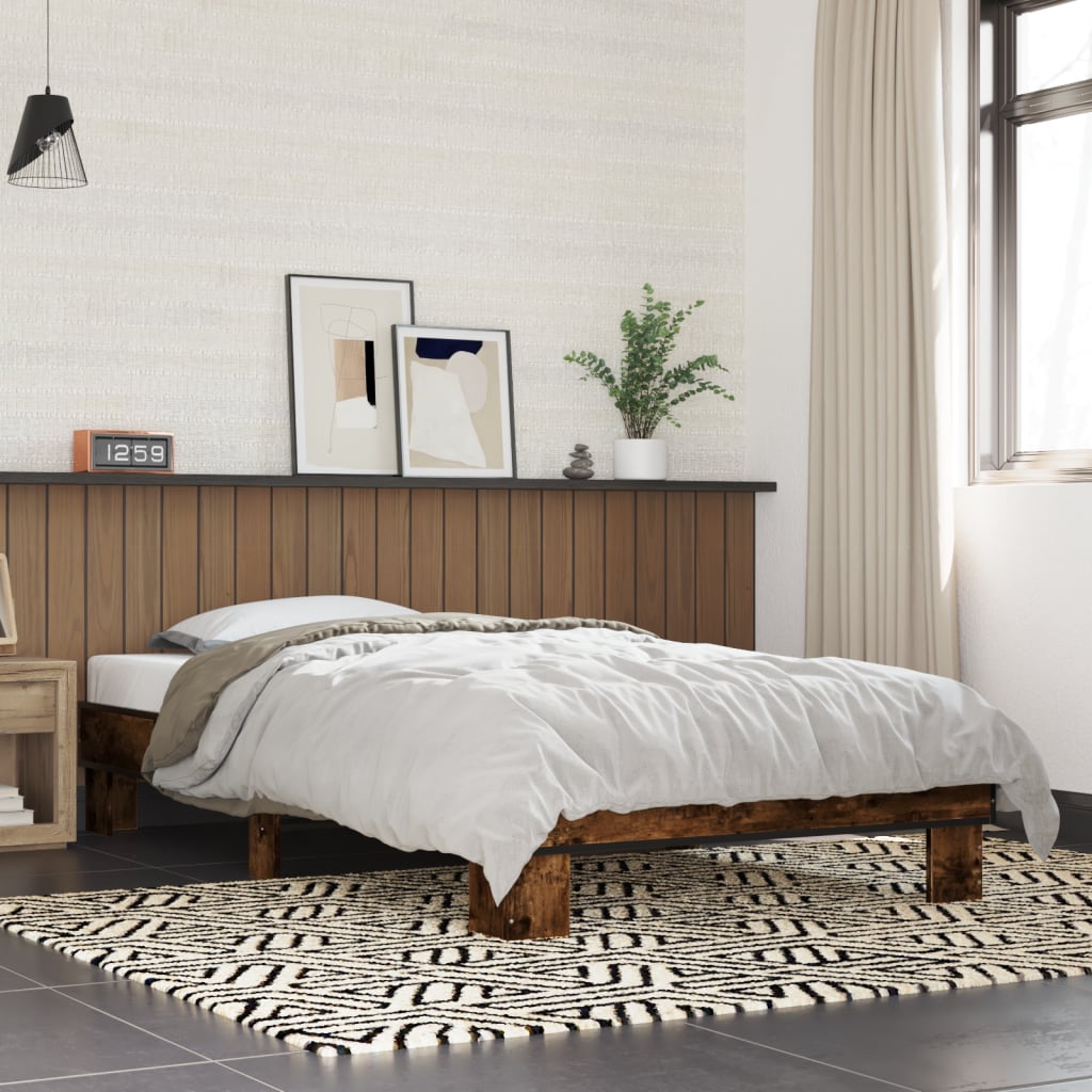 Bedframe Smoked Oak 100x200cm - Casper Homes