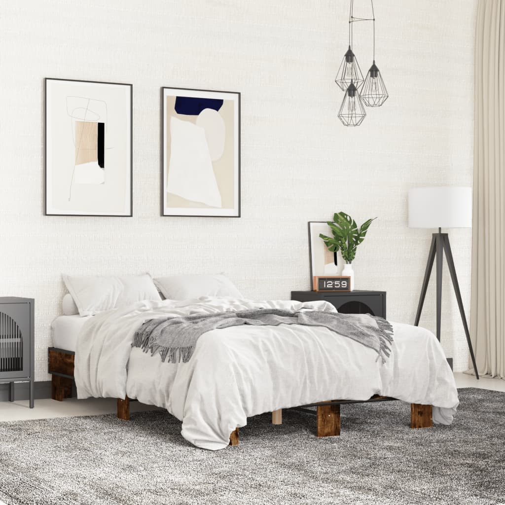 Bedframe Smoked Oak 140x190cm - Sid & Sam