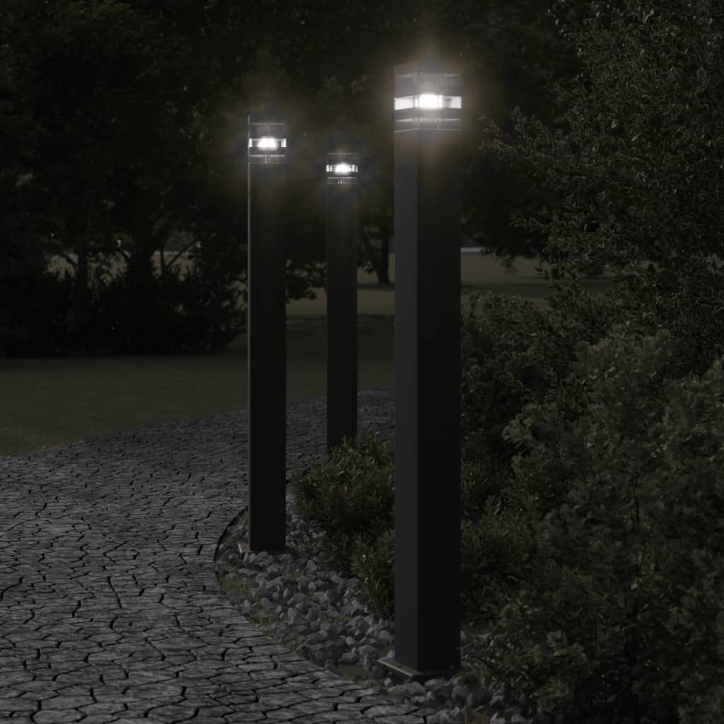 BAPARK Outdoor Floor Lamp 110 cm Aluminium - Black - Design Hut