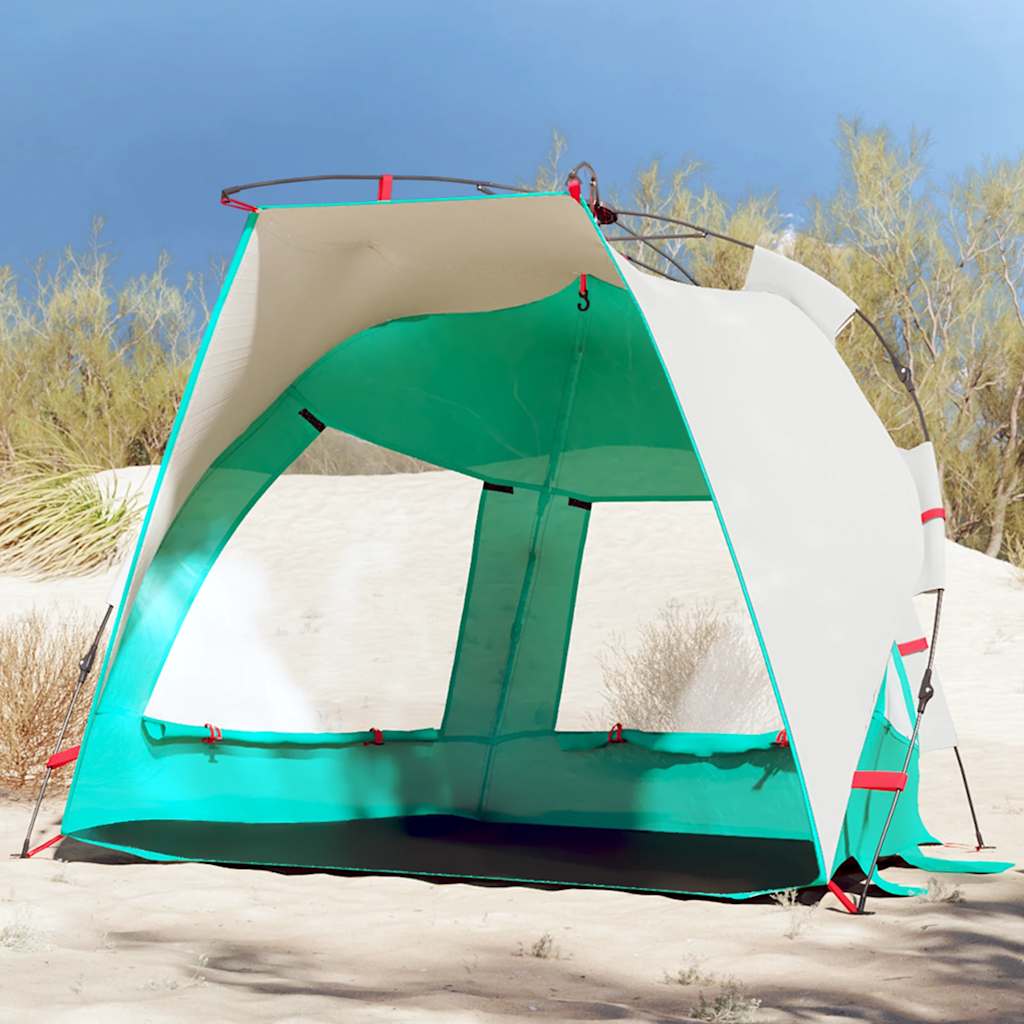 Beach Tent 2-Person Sea Green Quick Release Waterproof - vid-4005291 - Charlotte Dunes